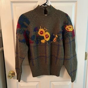 J. Christopher vintage hand-knit wool sweater